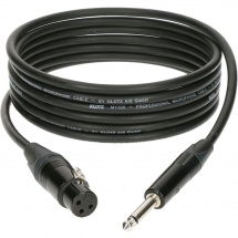 Klotz M1 Mic Cable Noir 2m Xlr 3 Femelle - Jack 2p Neutrik