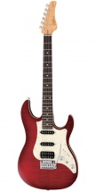 Fgn Guitars Jos-fm-g/trt Odyssey J-standard Guitare Electrique Touche Granadillo Finition Transparent Red Burst