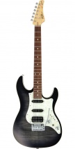 Fgn Guitars Jos-fm-g/tks Odyssey J-standard Guitare Electrique Touche Granadillo Finition Transparent Black Burs