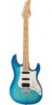 Fgn Guitars Jos-fm-m/obt Odyssey J-standard Guitare Electrique Touche Erable Finition Ocean Burst Avec Housse