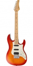 Fgn Guitars Jos-fm-m/fbt Odyssey J-standard Guitare Electrique Touche Erable Finition Fire Burst Avec Housse