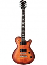Fgn Guitars Efl-fm-r/vvq Flame Expert Guitare Electrique Touche Palissandre Finition Vintage Violin Avec Etui