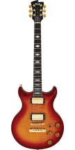 Fgn Guitars Ers-fm/csq Rise Expert Guitare Electrique Touche Palissandre Finition Cherry Sunburst Avec Etui