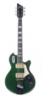 Supro 1296bg Silverwood Guitare Electrique Finition Verte