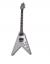 Schecter V-1 Platinum Satin Silver