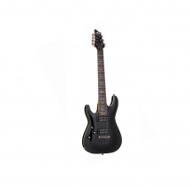 Guitare Electrique Gaucher 7 Cordes Schecter Omen 7 - Black