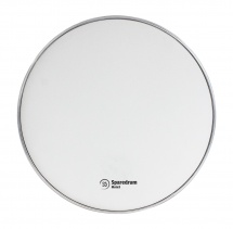 Sparedrum M2w12 - Peau 12 Mute 2 Plis - Mesh Silencieuse - Blanc