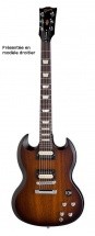 Gibson Sg Tribute Future Min-etune Gaucher Vintage Sunburst Vintage Gloss