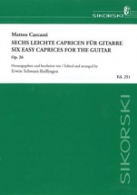 Carcassi Matteo - 6 Easy Caprices Op.26 - Guitare