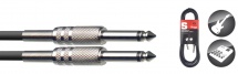 Stagg Instrument Cable Jack/jack (m/m) 3 M S Series