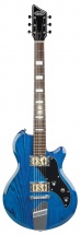 Supro Westbury Baritone Guitar Trans Blue