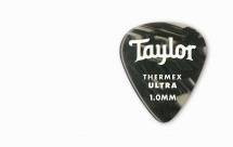Taylor Guitars Premium 351 Thermex Ultra Picks Black Onyx 1.00mm 6-pack