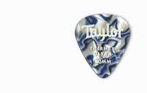 Taylor Guitars Premium 351 Thermex Ultra Picks Blue Swirl 1.00mm 6-pack