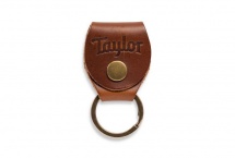 Taylor Guitars Key Ring W/pick Holder - Medium Brown Nubuck