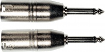 Yellow Cable Ad25 Xlr Male / Jack 6,35 Trs Male (paire)