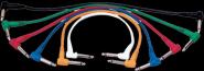LOT DE 6 CABLE PATCH YELLOW CABLE ECO PO30C/6 - JACK MONO COUDE / JACK MONO COUDE 30CM