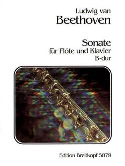 Beethoven Ludwig Van Sonate B dur Flute Piano