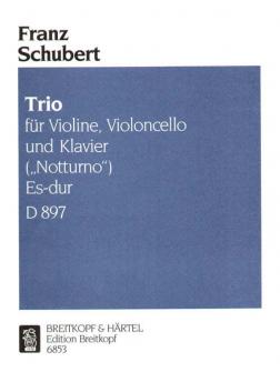 Schubert Franz Notturno Es dur D 897 Piano Violin Cello