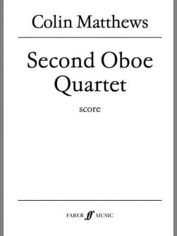 Matthews Colin Oboe Quartet No2 Mixed Ensemble