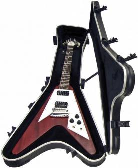 1 58 Coque Rigide Pour Pour Guitare Gibson Flying V Loquet Tsa Poigne Surmoule