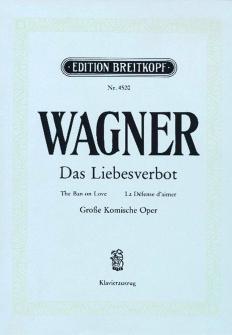 Wagner Richard Das Liebesverbot Piano