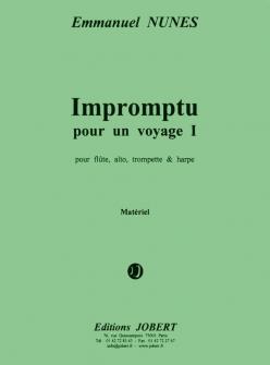 Nunes Emmanuel Impromptu Pour Un Voyage I Flute Alto Trompette Harpe
