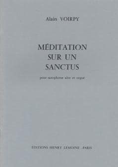 Voirpy Alain Meditation Sur Un Sanctus Saxophone Orgue