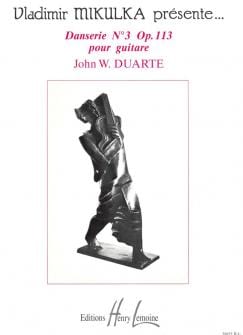 Duarte John Danserie N°3 Op113 Guitare