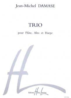 Damase Jean michel Trio Flute Alto Harpe