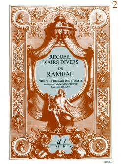 Rameau Jean philippe Recueil Dairs Varies Baryton Ou Basse Piano