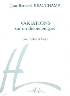 Beauchamp Jean bernard Variations Sur Un Theme Bulgare Violon Harpe