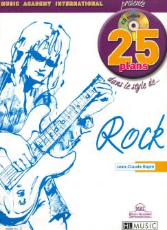 Rapin Jean claude 25 Plans Dans Le Style Rock Cd Guitare Electrique
