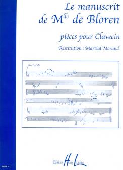 Manuscrit De Melle De Bloren Clavecin