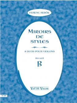 Sebok Ferenc Miroirs De Styles Recueil B 2 Violons
