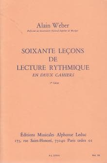 Weber Alain 60 Lecons De Lecture Rythmique Vol1