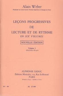 Weber A Lecons Progressives Lecture Et Rythme Vol 1
