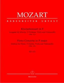 Mozart Wa Concerto Pour Piano En Fa Majeur N°11 Kv 413 Piano 2 Violons Alto Violoncelle