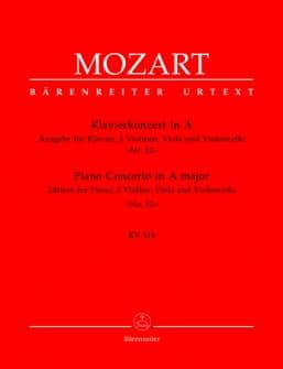 Mozart Wa Concerto Pour Piano En La Majeur N°12 Kv 414 Piano 2 Violons Alto Violoncelle
