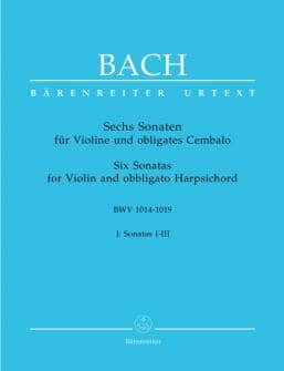 Bach Js Six Sonates Vol1 Bwv 1014 1019 Violon Clavecin