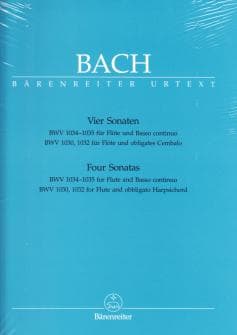 Bach Js 4 Sonates Bwv 1034 1035 1030 1032 Flute Clavecin