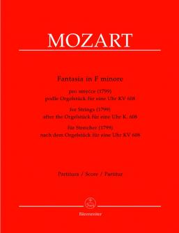 Mozart Wa Fantasia Fur Streicher 1799 F moll Violon Alto Violoncelle Contrebasse