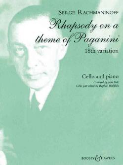 Rachmaninoff S Rhapsodie Sur Un Theme De Paganini Op 43 Violoncelle Et Piano