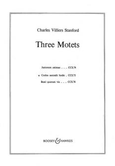 Stanford Charles Villiers Three Motets Op 382 Mixed Choir
