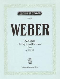 Weber Cmv Concerto Pour Basson Fa Majeur Op 75 Basson Piano
