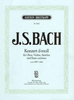 Bach Js Concerto Re Mineur Bwv 1060 Violon Hautbois Piano