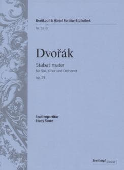 Dvorak A Stabat Mater Op 58 Partition Poche