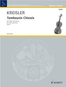 Kreisler Fritz Tambourin Chinois Op3 Violin And Piano