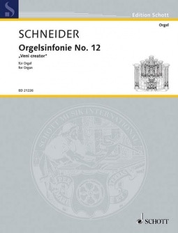 Schneider E Organ Symphony No 12 Orgue