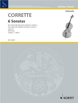 Corrette Michel Les Delices De La Solitude Op20 Vol1 Cello bassoon And Basso Continuo