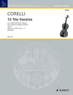 Corelli Arcangelo Twelve Triosonatas Op 3 Band 1 2 Violins And Basso Continuo Cello Ad Lib